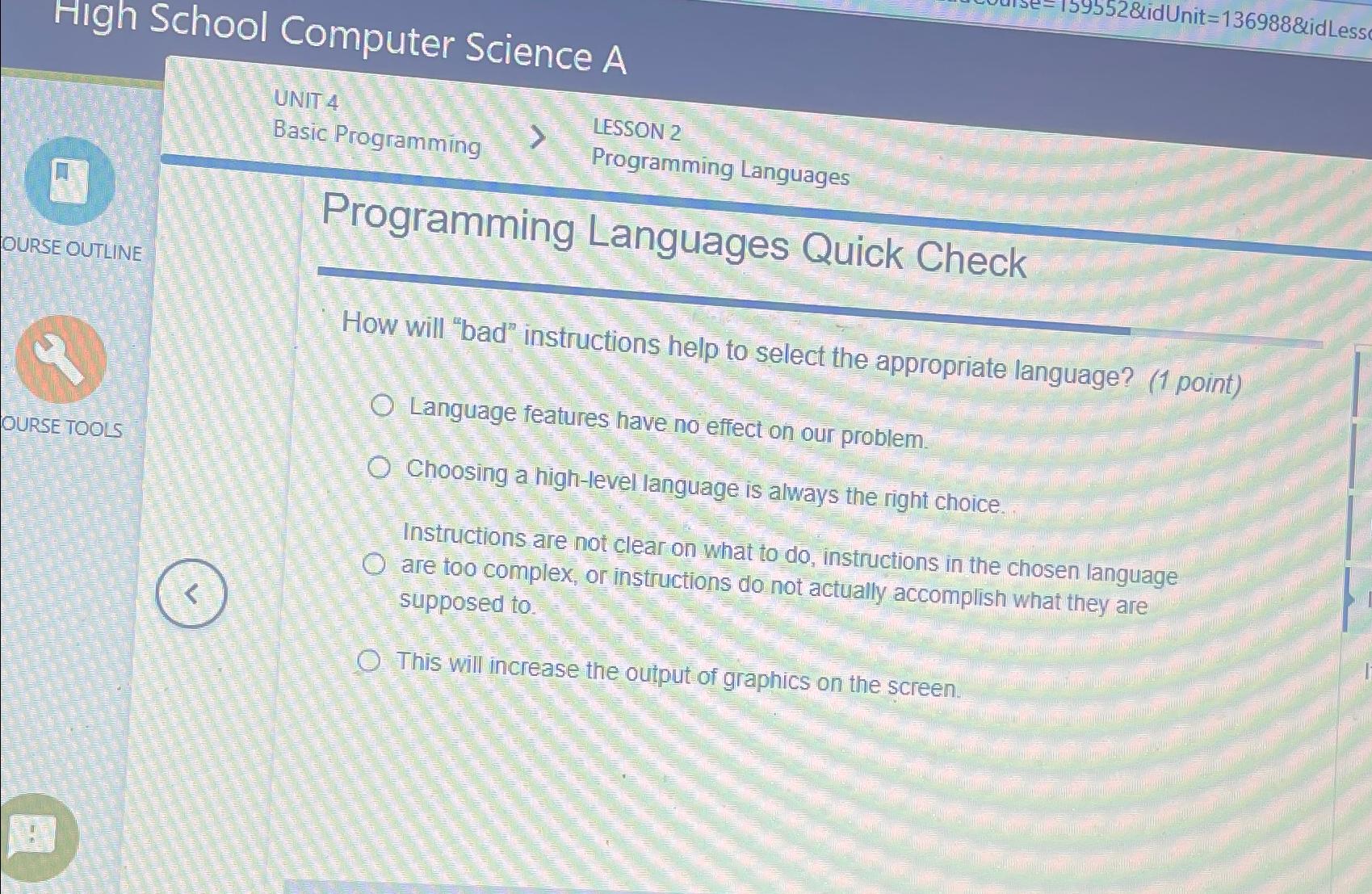  High School Computer Science A UNIT 4 LESSON 2 Basic Programming