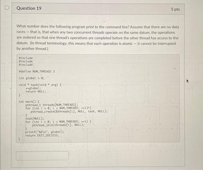 Programming language C What number does the following program print to the