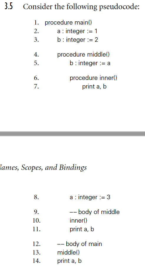  Given the pseudocode above, implement the program above in Ada (example.adb).