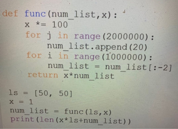  def func (num list,x): * x *= 100 for j in