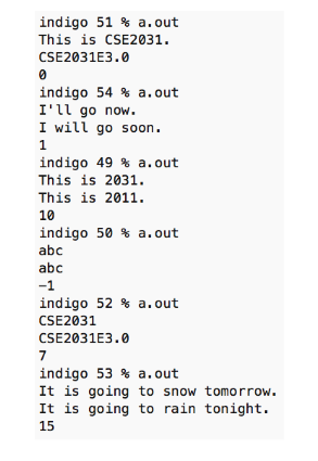 *s ); int myStrCmp( char *s1, char *s2 ); main() { char