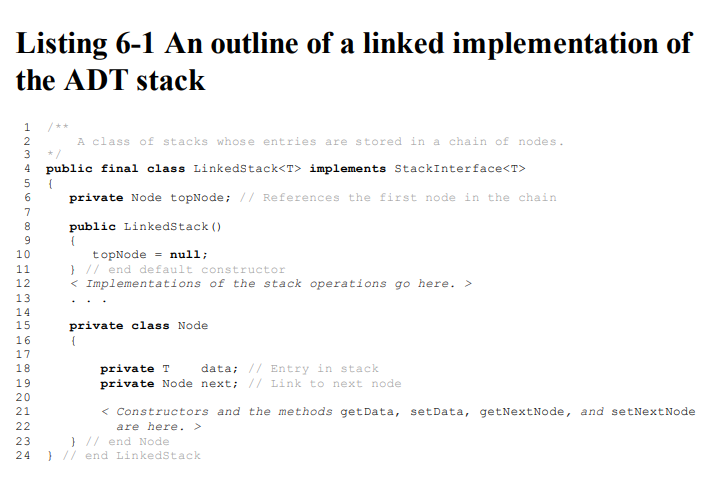 StackInterface.java: package stacks220; public interface StackInterface220 { public void push(T anItem); public