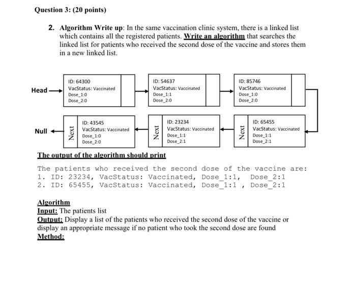 1. Concept Application: A COVID 19 vaccination clinic allows the patients to
