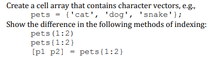  can someone solve this it's about Matlab. Create a cell array