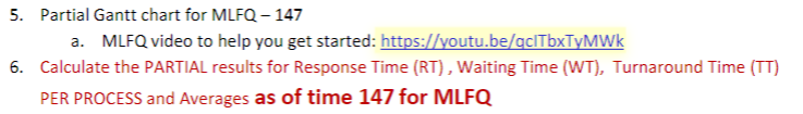  2. MLFQ Multilevel Feedback Queue (preemptiveabsolute priority in higherqueues) Queue 1