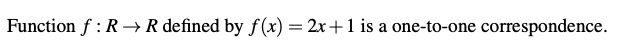 Prove this (discrete math): Function f : R R defined by f(x)