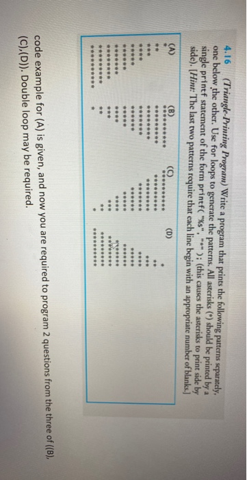 the following checker- board pattern: Your program must use only three output
