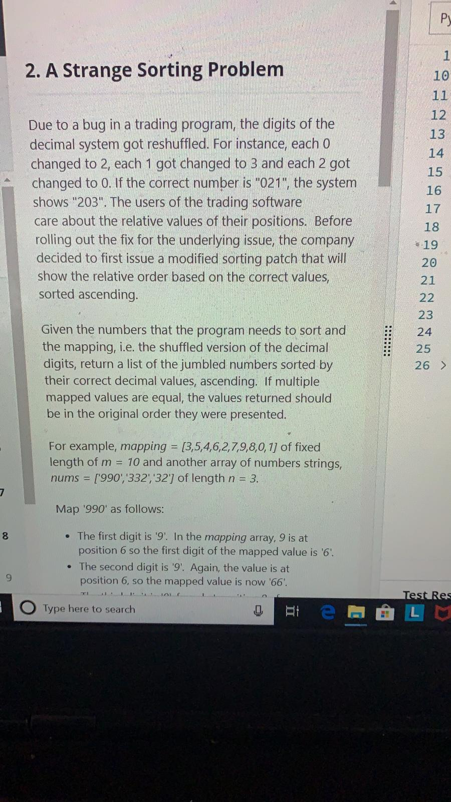 A strange sorting algorithm... Python 3 2. A Strange Sorting Problem 10