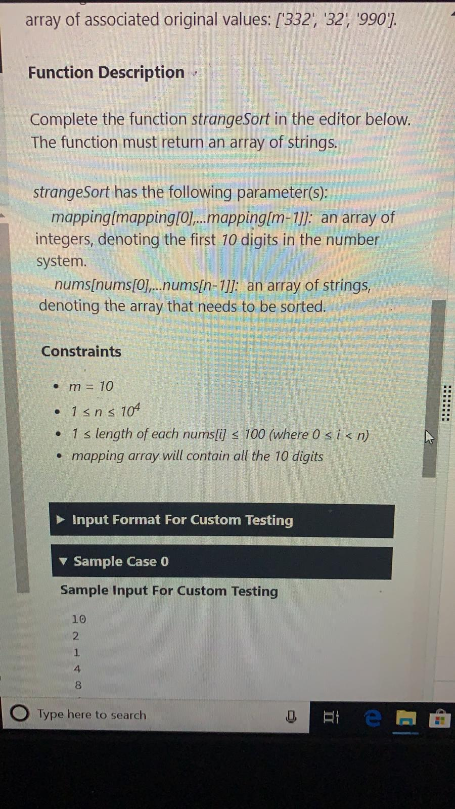 program, the digits of the decimal system got reshuffled. For instance, each