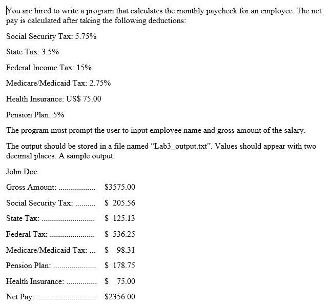The programming language is C++ You are hired to write a program