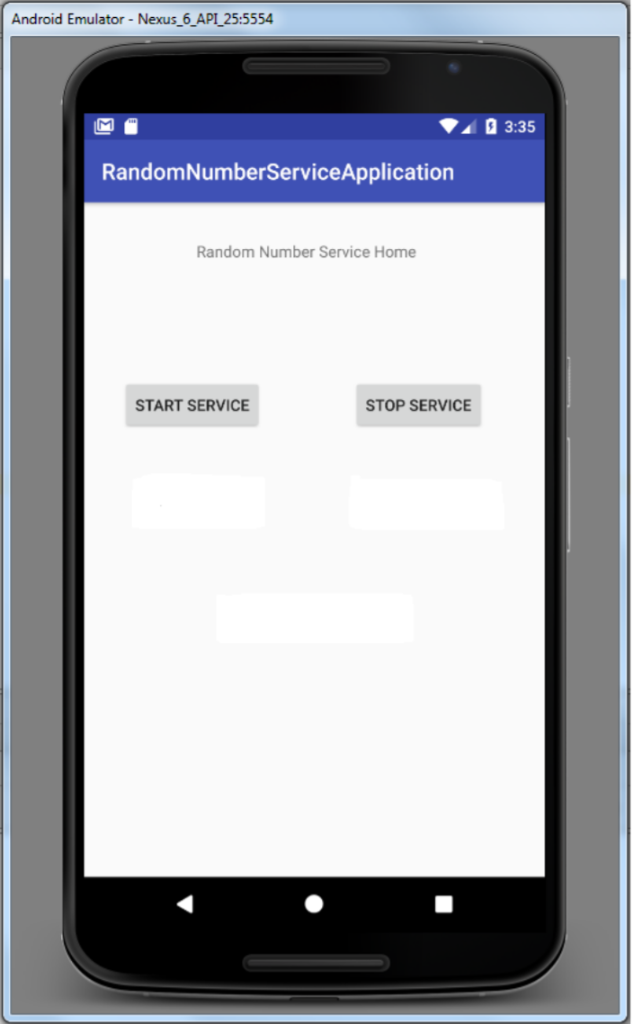 The application will create a customized service (extend from service) to keep