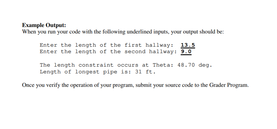 the right-angled corner of two intersecting corridors. Suppose that the widths of