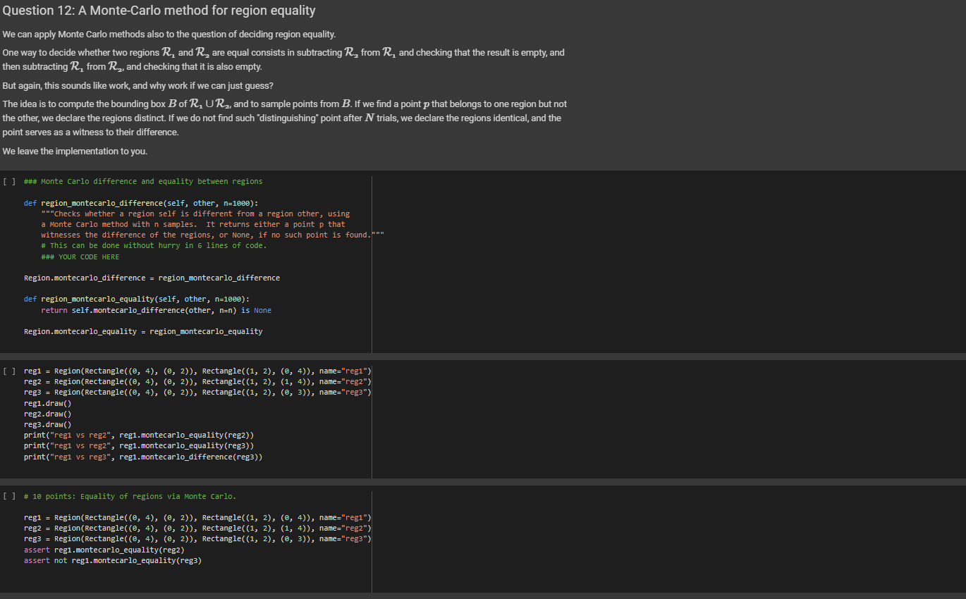 Two rectangles R and T are equal if they have the same