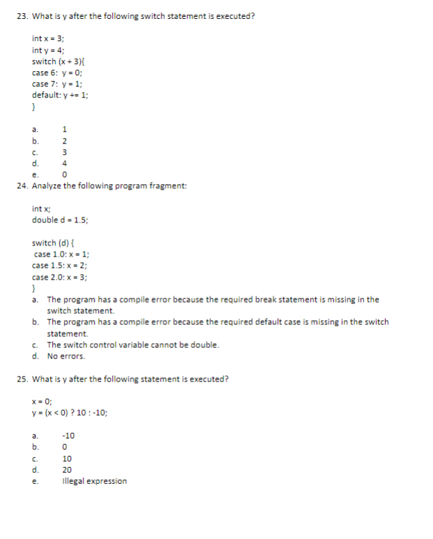 circle if the radius is positive? a. if (radius !=0) System.out.println(radius radius