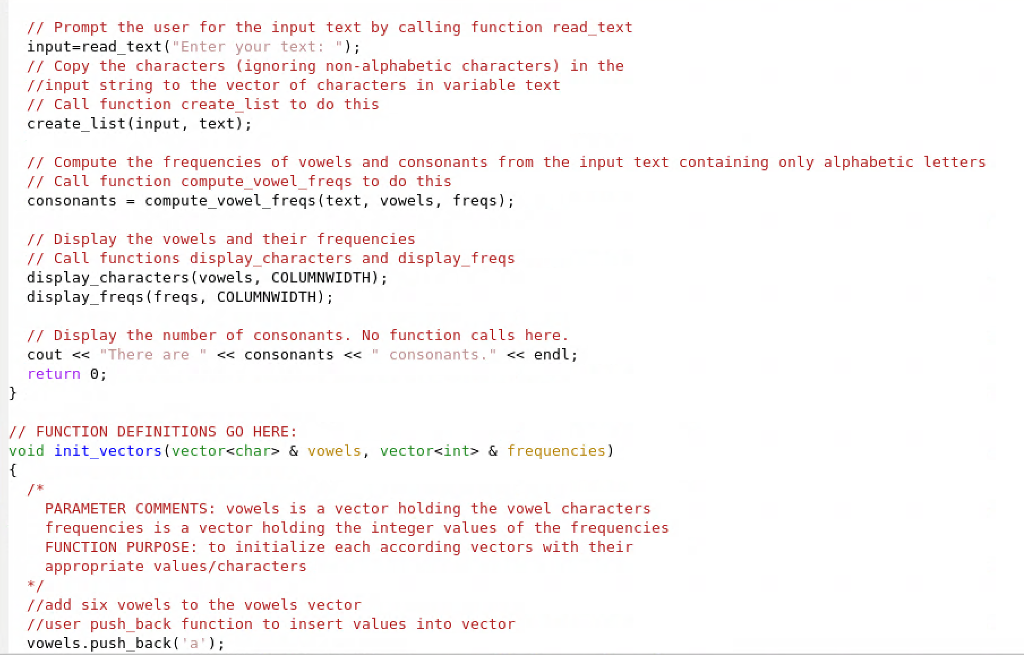 and number of consonsants from a user's input. I'm encountering a logic