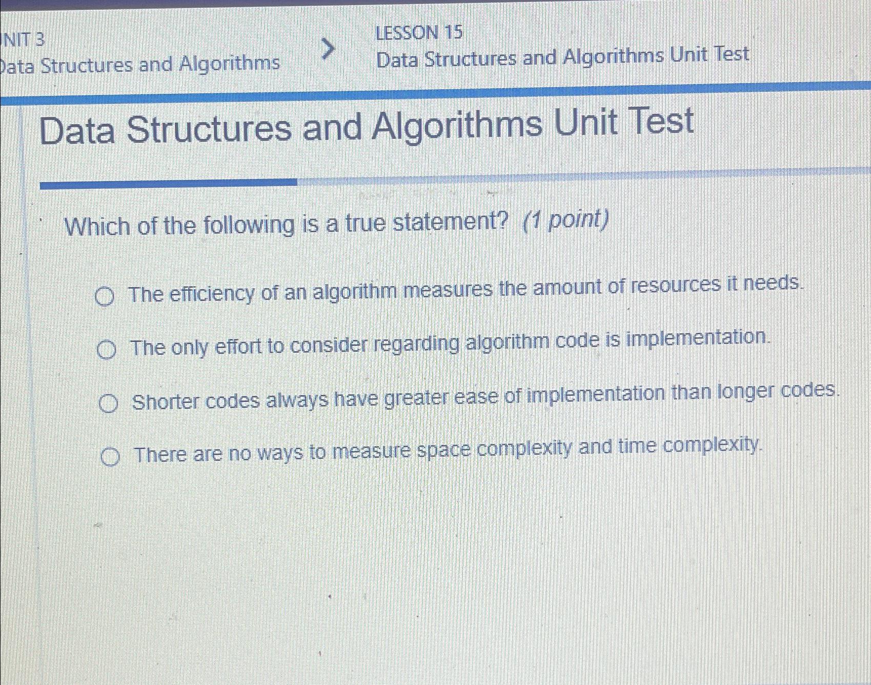  NIT 3 LESSON 15 ata Structures and Algorithms Data Structures and
