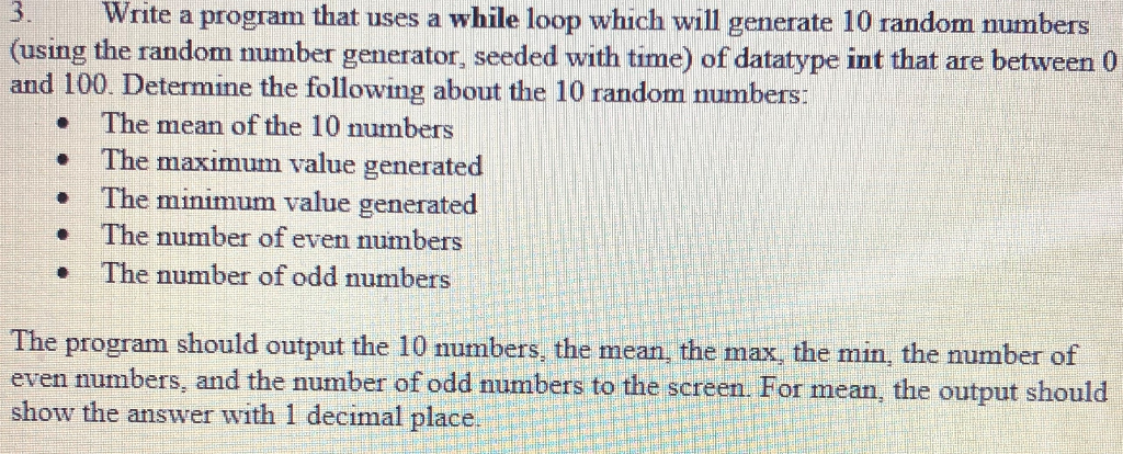 C programming language Write a program that uses a while loop which