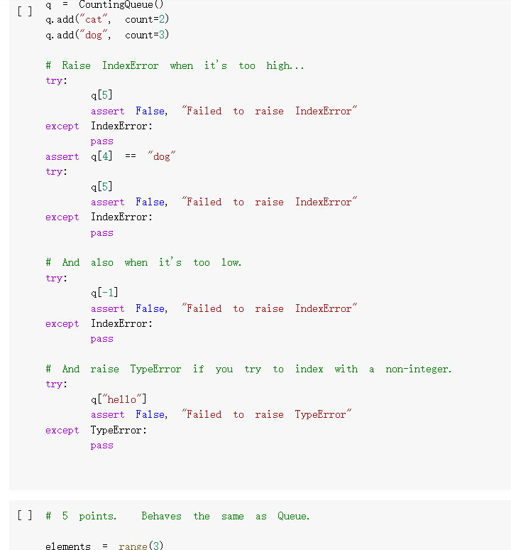 _repr__ function will enable queue contents, and facilitate debugging. return repr (self.