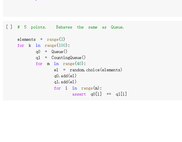 queue) # Good enough. def x): add(self, self. queue. append(x) def get