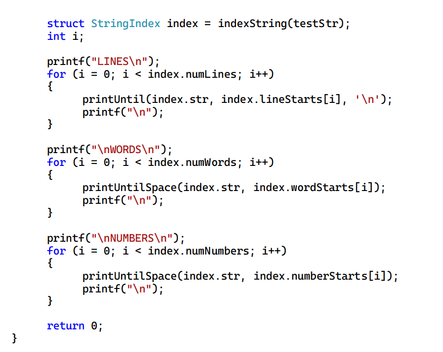 of the string terminator. *) int nextWhite(const char* str); * @param word