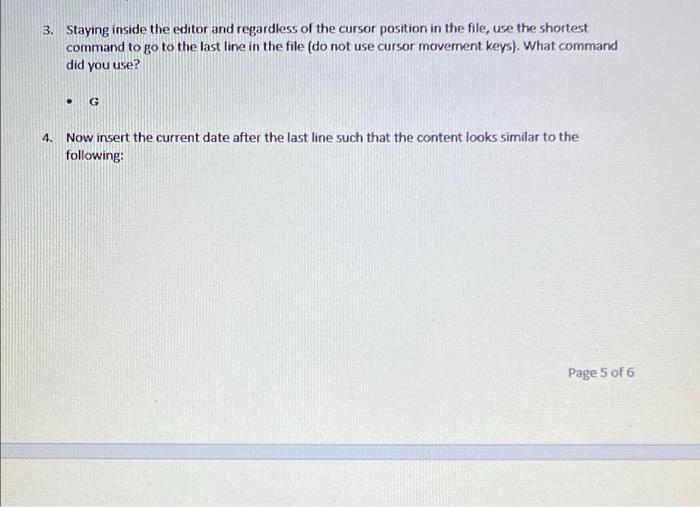 What command did you use? . vi Lincoln Lincoln Lincoln Now type