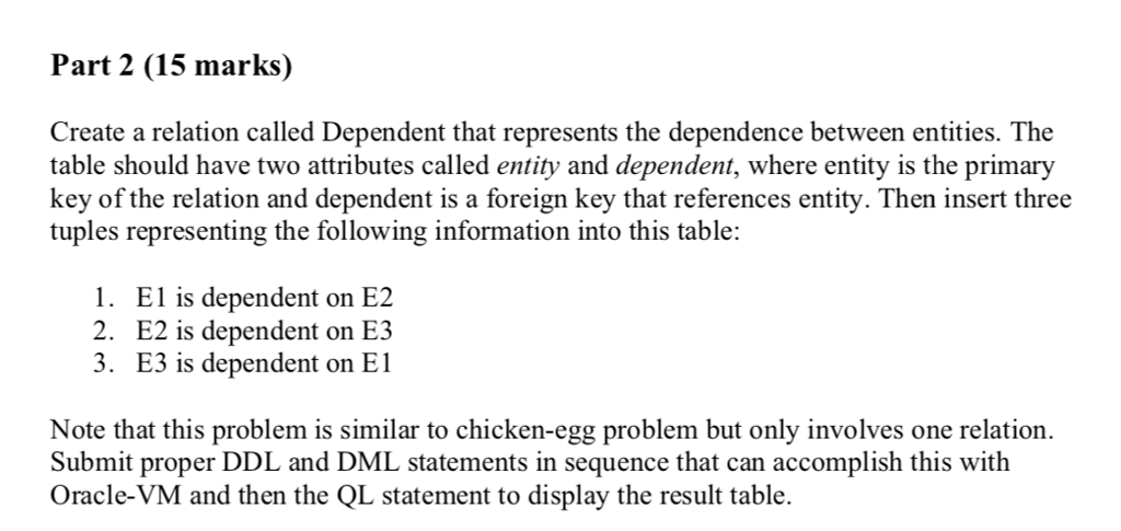  can I get help with this SQL question please? can answer