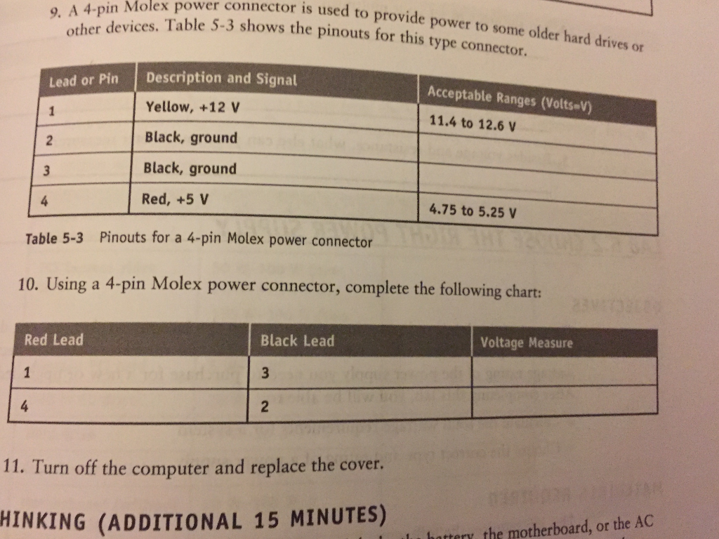 Use the data from the upper table to solve the lower table