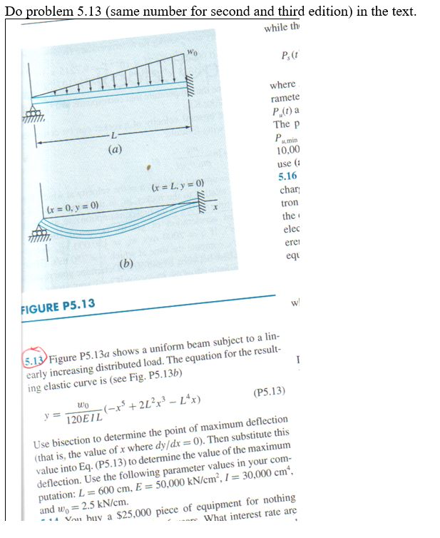  In matlab Do problem 5.13 (same number for second and third