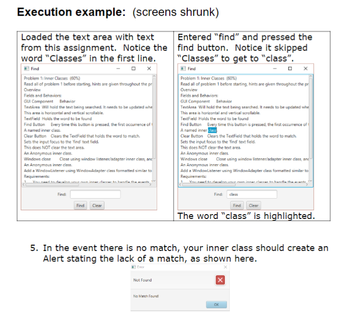 javafx.scene.control.*; import javafx.scene.layout.*; import javafx.scene.text.*; import javafx.stage.*; import javafx.geometry.*; public class TextFinder
