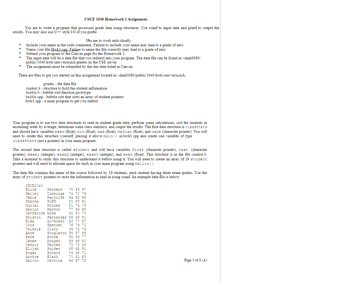  bubble.h - bubble sort function prototype bubble.cpp - bubble sort that