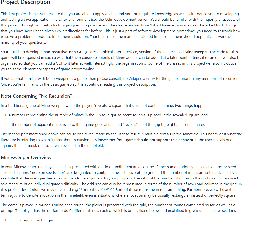 Need help coding this. Project Description This first project is meant to