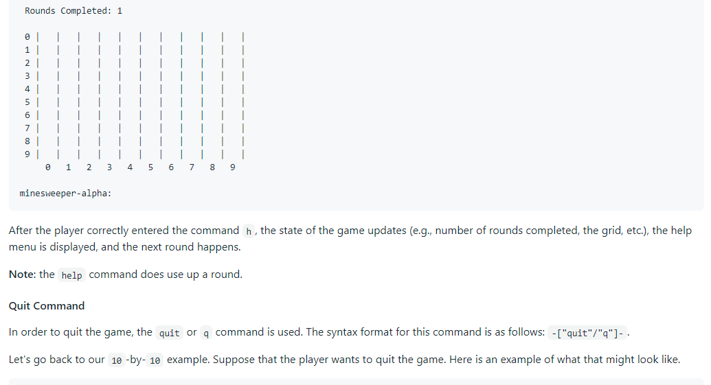 such a way that the recursive elements of Minesweeper can be added