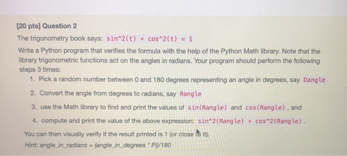 following 5 times: Picks 10 random numbers between 20 and 30 and