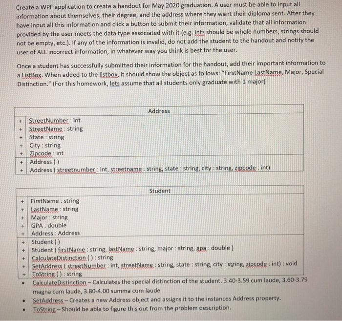  Show the code in C#. Create a WPF application to create