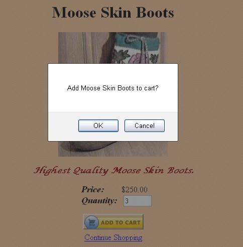 will allow the user to review the items he wants to purchase