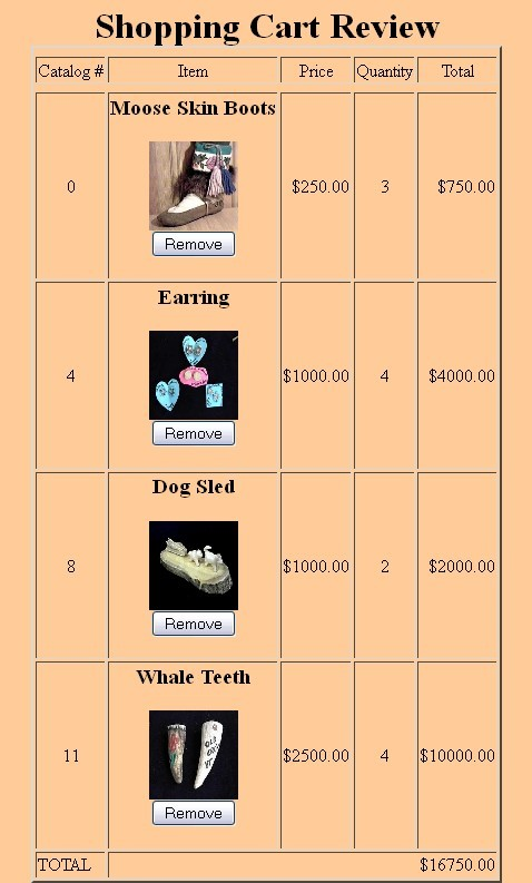 in the form of a shopping cart. The shopping cart should be