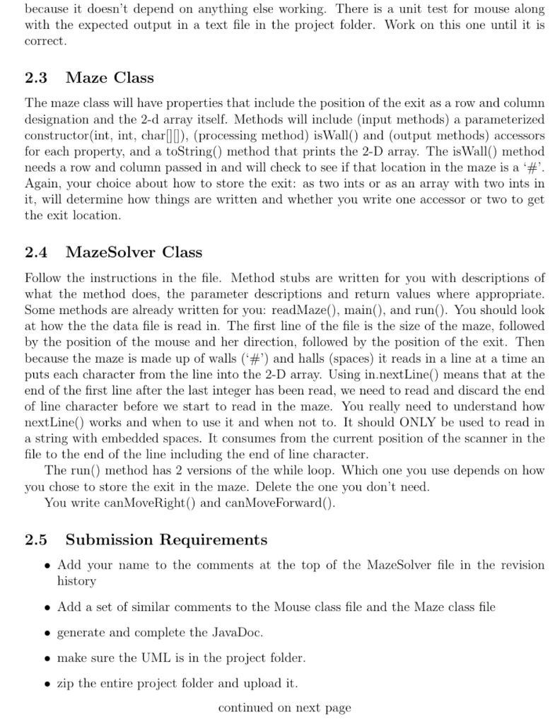 the right wall" as a * strategy to escape the maze. *