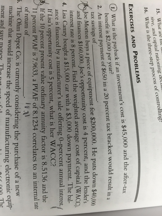 Numbers 1, 3, and 5 please What is three-step process of controlling