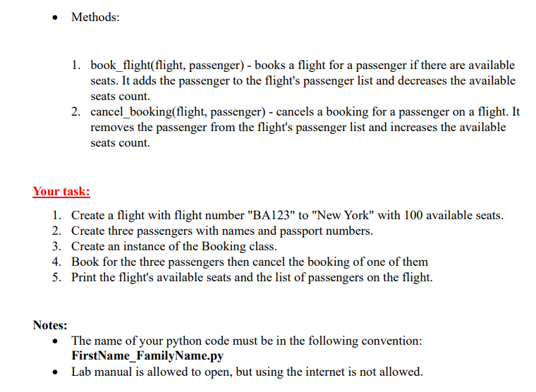  Question: you are required to create a simple Python program to
