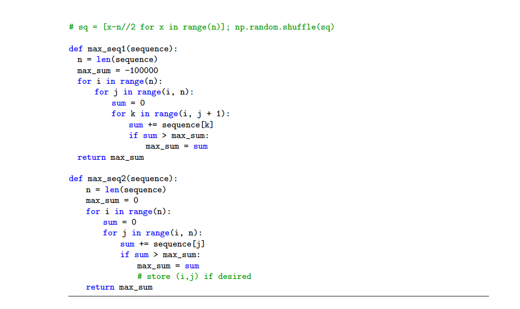 and record the wall clock running time. Do this for multiple ordered
