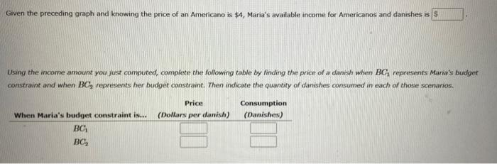 a taste for drinking Americanos and eating danishes. Assume throughout this problern