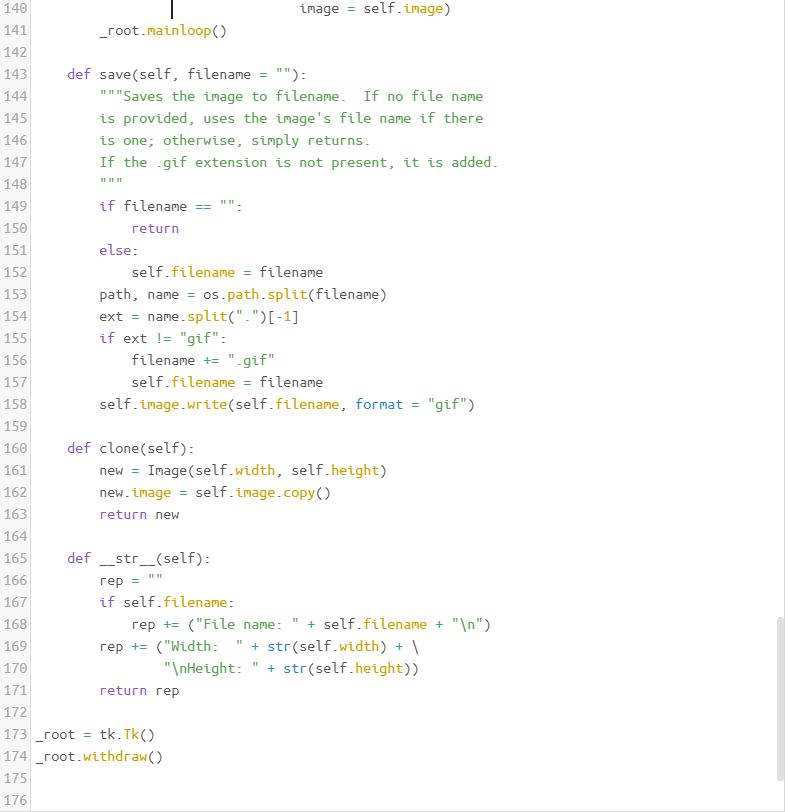 The third function should expect an image and a tuple of integers