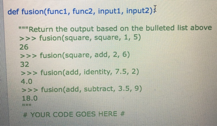 the will call them to perform different operations. The catch is that