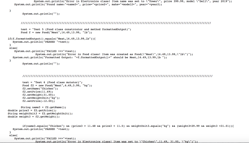 sets the name of Item ovoid setPrice(double p) - sets the price