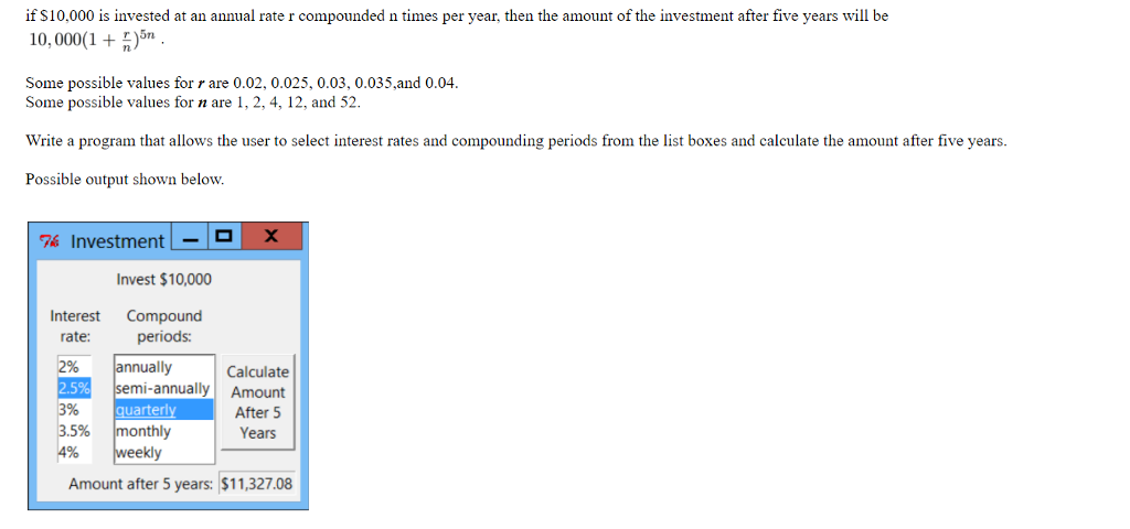 please use the built in GUI library and python for the