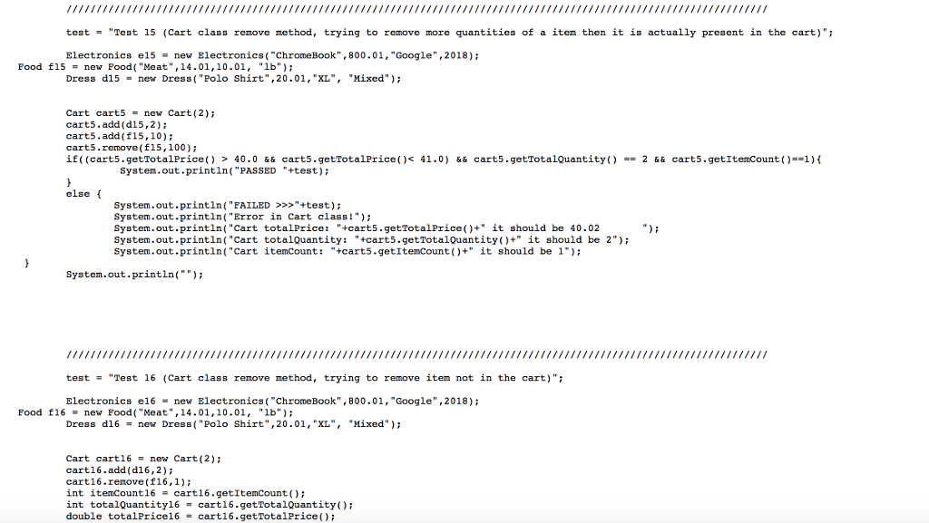 It should have following: Attributes (private) o String model o int year