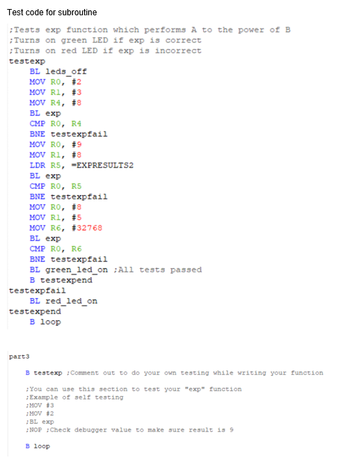 raises the first value to the power of the second, and returns