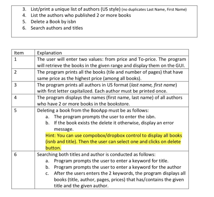 Given a file books.txt of the following format. Assume that the file