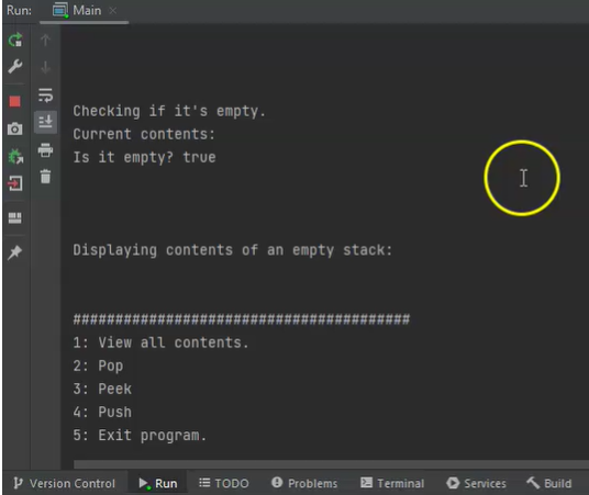 stack. @param item An object to be added to the stack. @throws