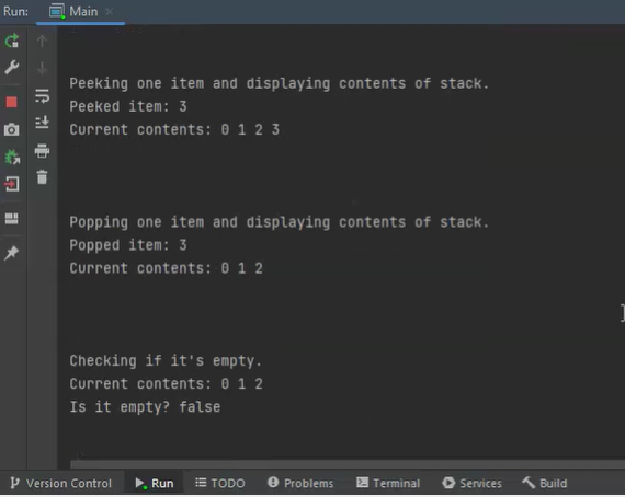 to capacity restrictions */ public void push (T item) throws IllegalStateException ;
